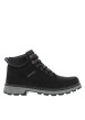 Thumbnail Bottines noires à talon plat à lacets avec des œillets métalliques