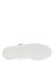 Thumbnail Tennis blanches avec des détails bleus denim à semelle plate et à lacets plats - Image 6