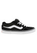 Thumbnail Baskets skate en cuir noires à talon plat avec un logo en relief sur le côté