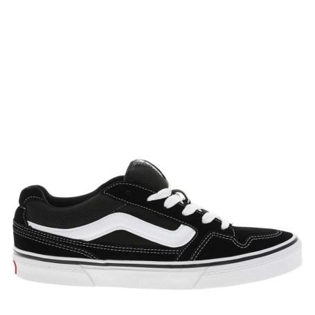 Baskets skate en cuir noires à talon plat avec...