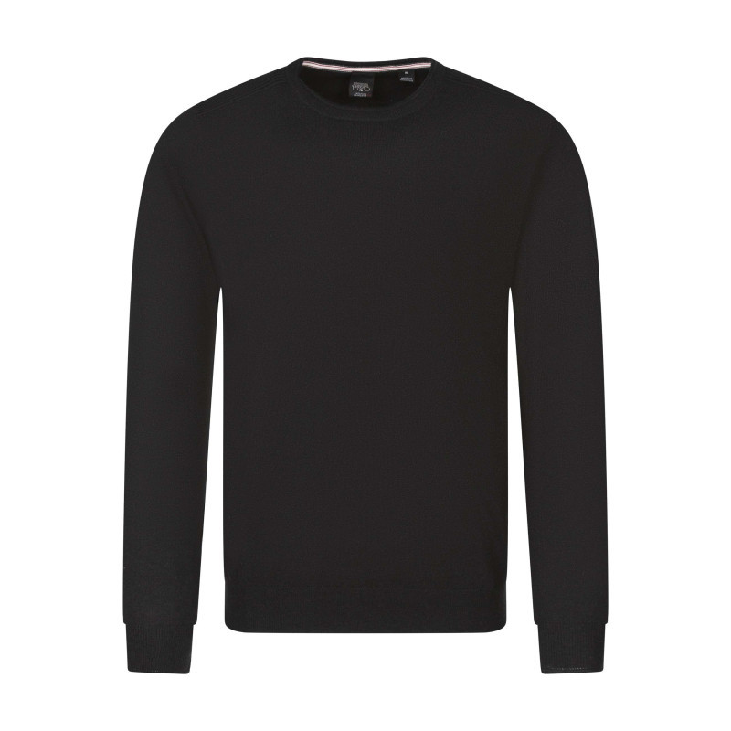 Le Temps Des Cerises - Pull Noir Uni Avec Une Coupe Droite, Un Col Rond Et Des Manches Longues - Noir Le Temps Des Cerises - Pull Noir Uni Avec Une Coupe Droite, Un Col Rond Et Des Manches Longues - Noir