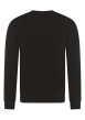 Thumbnail Pull noir uni avec une coupe droite, un col rond et des manches longues - Image 2