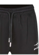 Thumbnail Pantalon jogging noir uni avec une coupe droite et une taille élastiquée - Image 3