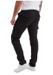 Thumbnail Pantalon Cargo en coton noir uni coupe slim pourvu de multiples poches - Image 3