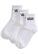 Thumbnail Lot de 3 paires de chaussettes mi-hautes en coton mélangé blanches unies