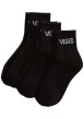 Thumbnail Lot de 3 paires de chaussettes mi-hautes en coton mélangé noires unies
