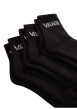 Thumbnail Lot de 3 paires de chaussettes mi-hautes en coton mélangé noires unies - Image 3