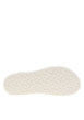 Thumbnail Tennis blanches en cuir à talon plat avec renfoncement effet copeaux et à lacets - Image 6