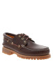 Thumbnail Mocassins bruns en cuir à talon décroché bas avec des lacets - Image 5