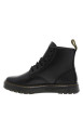 Thumbnail Bottines en cuir noires avec un talon plateau et des lacets ronds