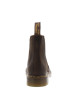 Thumbnail Boots en cuir marron à talon décroché bas avec des soufflets élastiqués - Image 6