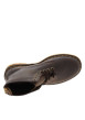 Thumbnail Bottines en cuir marron à talon décroché bas avec des lacets ronds - Image 5