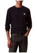 Thumbnail T-shirt marine maille effet gaufrée coupe ajustée et des manches longues - Image 2