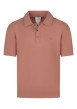 Thumbnail Polo rose uni en coton avec une coupe droite et un col à rabats