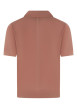 Thumbnail Polo rose uni en coton avec une coupe droite et un col à rabats - Image 2