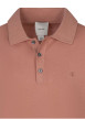 Thumbnail Polo rose uni en coton avec une coupe droite et un col à rabats - Image 3