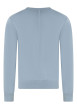 Thumbnail Pull ciel uni en coton avec une coupe droite et un col rond - Image 2