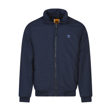 Blouson marine uni avec une coupe droite et un...