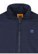 Thumbnail Blouson marine uni avec une coupe droite et un col montant zippé - Image 3
