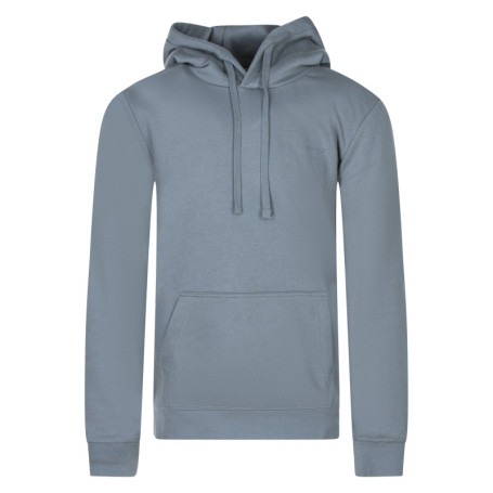 Sweat gris uni à coupe droite avec un col à...