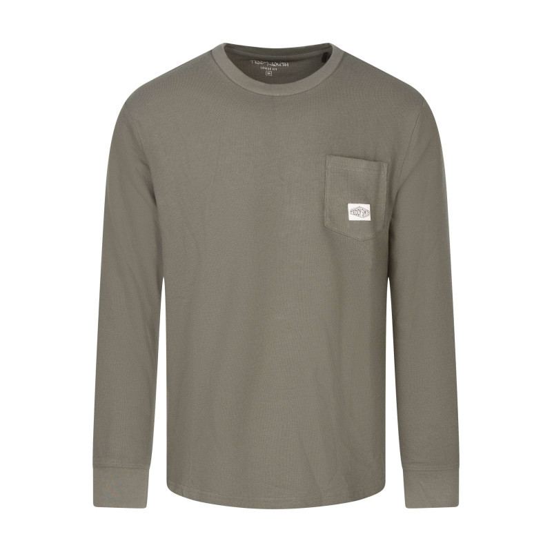 Teddy Smith - T-shirt Kaki Uni En Coton Avec Une Coupe Droite Et Un Col Rond - Kaki Teddy Smith - T-shirt Kaki Uni En Coton Avec Une Coupe Droite Et Un Col Rond - Kaki