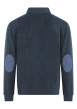 Thumbnail Sweat marine moucheté avec un col polo et des manches longues - Image 2