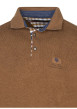 Thumbnail Polo rouille uni avec une coupe droite et un col à rabats avec boutons - Image 3