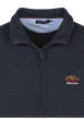 Thumbnail Sweat marine côtelé avec un col montant zippé et des manches longues - Image 3