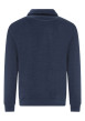 Thumbnail Sweat bleu côtelé avec un col montant zippé et des manches longues - Image 2