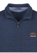 Thumbnail Sweat bleu côtelé avec un col montant zippé et des manches longues - Image 3