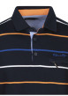 Thumbnail Sweat marine à rayures avec une coupe droite et un col polo - Image 3