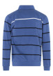 Thumbnail Sweat bleu à rayure avec une coupe droite et un col polo à boutons - Image 2