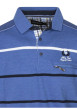 Thumbnail Sweat bleu à rayure avec une coupe droite et un col polo à boutons - Image 3