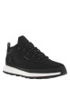 Thumbnail Sneakers en cuir noires à talon plat avec des lacets ronds et logo embossé - Image 4