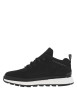 Thumbnail Sneakers en cuir noires à talon plat avec des lacets ronds et logo embossé - Image 3