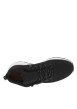 Thumbnail Sneakers en cuir noires à talon plat avec des lacets ronds et logo embossé - Image 5