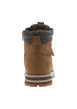 Thumbnail Bottines miel à talon plat avec un zip et des lacets ronds et logo embossé - Image 6