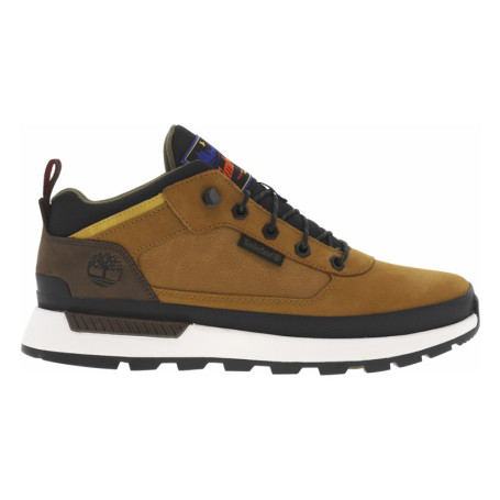 Sneakers en cuir brunes à talon plat avec des...