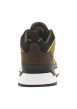 Thumbnail Sneakers en cuir brunes à talon plat avec des lacets ronds avec logo embossé - Image 7
