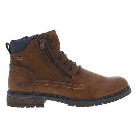 Boots brunes à talon décroché bas avec 2 zips...