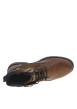 Thumbnail Boots brunes à talon décroché bas avec 2 zips et des lacets ronds - Image 4