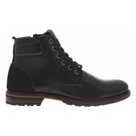 Bottines en cuir noires à talon plat avec un...