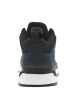Thumbnail Sneakers en cuir bleu marine à talon plat avec des lacets ronds - Image 6