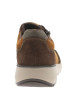 Thumbnail Sneakers en cuir marron à talon plat avec des lacets et un zip latéral - Image 6