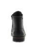 Thumbnail Bottines en cuir noires à talon décroché bas avec des lacets et un zip latéral - Image 6