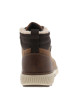 Thumbnail Bottines brunes à talon plat avec un zip et des lacets ronds - Image 6