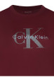 Thumbnail T-shirt en coton bordeaux à coupe droite avec un logo imprimé et un col rond - Image 3