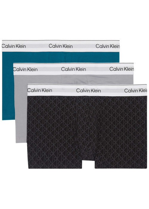 Boxer classique en coton trois coloris différents unis coupe ajustée