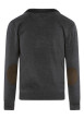 Thumbnail Pull en coton anthracite uni coupe ajustée avec un col camionneur - Image 2