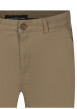 Thumbnail Pantalon chino en coton beige uni avec une coupe regular fit - Image 3